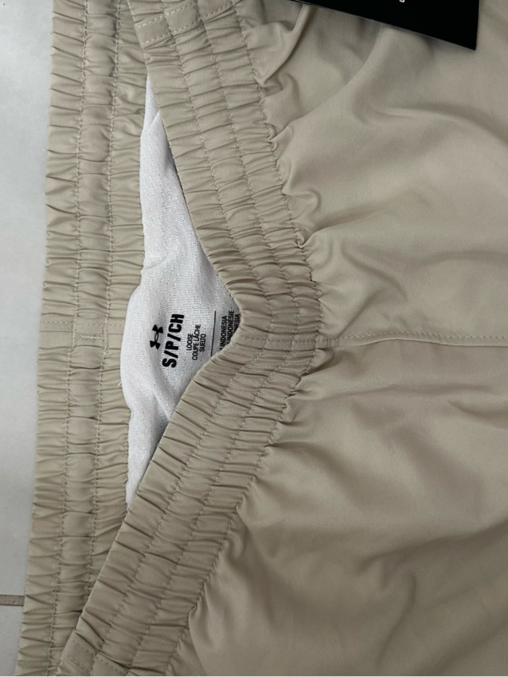 Under Armour Women's Athletic Shorts in Light Beige - Picture 5 of 7